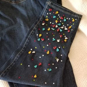 Lane Bryant jewel embellished jeans